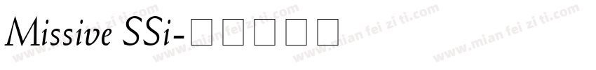 Missive SSi字体转换